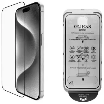 Guess GUTGP16SBOKGCIT iPhone 16 6,1 inch screenprotector 2.5D Outline - gehard glas