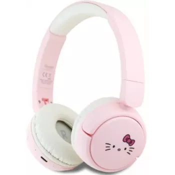 Hello Kitty Face Logo Bluetooth On-Ear Koptelefoon roze