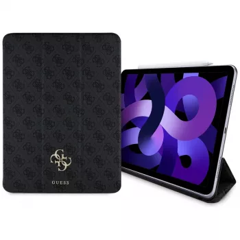 Guess GUFC13RM24PS4SGK iPad Air 13 M2 2024 / M3 2025 / M4 2026 Black Magnetic 4G Big Logo Folio Case zwart