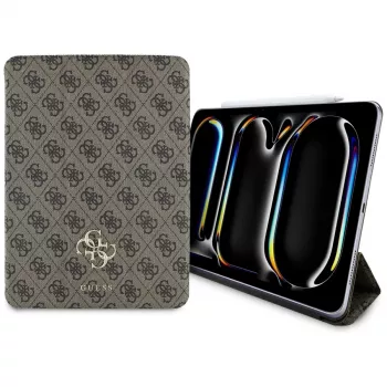 Guess GUFC11PM24PS4SGW iPad Pro 11 M4 2024 / M5 2025 bruin magnetisch 4G Big Logo Folio Case