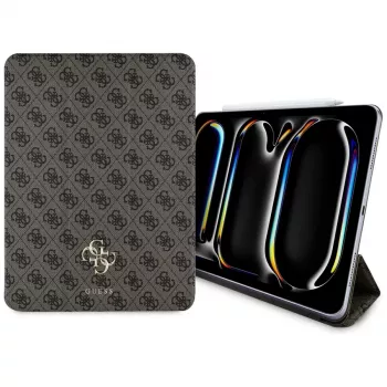Guess GUFC13PM24PS4SGW iPad Pro 13 M4 2024 / M5 2025 bruin Magnetische 4G Big Logo Folio Case