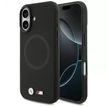BMW M Series Metal Logo MagSafe-hoesje voor Apple iPhone 17, zwart