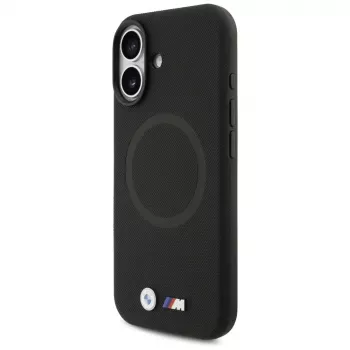 BMW M Series Metal Logo MagSafe-hoesje voor Apple iPhone 17, zwart