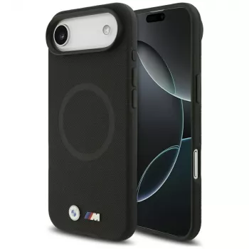 BMW M FW Metal Logo MagSafe-hoesje voor Apple iPhone Air, zwart
