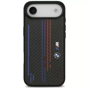 BMW M Kevlar Lines & Logo MagSafe-hoesje voor Apple iPhone Air, zwart