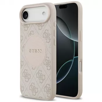 Guess 4G Circle Classic Logo MagSafe-hoesje voor iPhone Air - roze