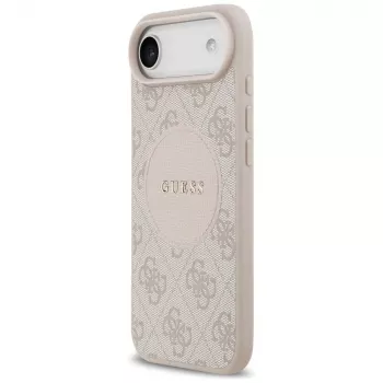 Guess 4G Circle Classic Logo MagSafe-hoesje voor iPhone Air - roze