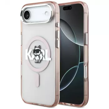 Karl Lagerfeld IML Choupette Sketch Logo MagSafe-hoesje voor iPhone Air roze