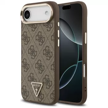 Guess 4G Triangle Logo MagSafe hoesje voor iPhone Air, bruin/goud