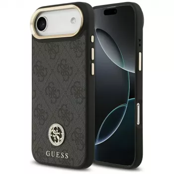 Guess 4G Strass Logo MagSafe-hoesje voor iPhone Air, zwart