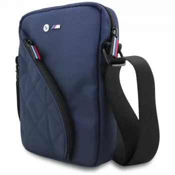 BMW Nylon Pockets & Metal Logo Tas marineblauw