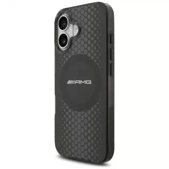 MERCEDES AMG Double Layer TransparentGraphics MagSafe Case voor iPhone 17 zwart