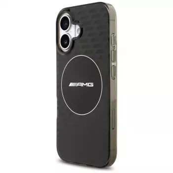 Mercedes AMG Double Layer transparant Smoked MagSafe-hoesje voor iPhone 17, zwart