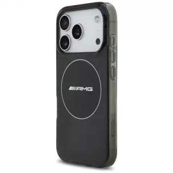 Mercedes AMG Double Layer transparant Smoked MagSafe-hoesje voor iPhone 17 Pro, zwart