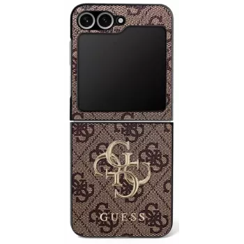 Guess Big 4G Logo Classic case voor Samsung Galaxy Z Flip7 - bruin