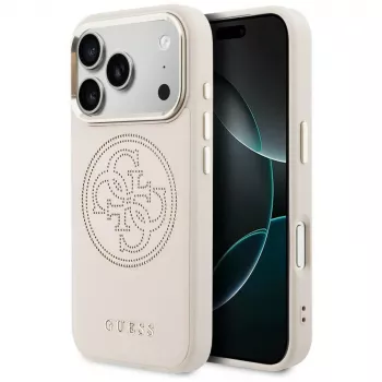Guess Perforated 4G MagSafe-hoesje voor iPhone 15 Pro Max - roze
