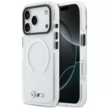 BMW M IML Shockproof Metal Logos MagSafe-hoesje voor iPhone 17 Pro transparant
