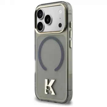 KARL LAGERFELD IML K Head Logo MagSafe-hoesje voor iPhone 17 Pro, zwart