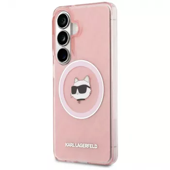 KARL LAGERFELD IML Repeated Choupette MagSafe-hoes voor Samsung Galaxy S26, roze