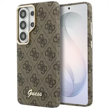 Guess 4G Script MagSafe-hoes voor Samsung Galaxy S26 Ultra (bruin)