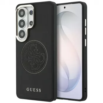 Guess Perforated Logo MagSafe-hoes voor Samsung Galaxy S26 Ultra (zwart)