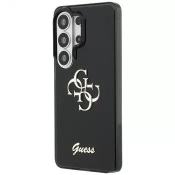 Guess IML Big Metal 4G Script Case voor Samsung Galaxy S26 Ultra (zwart)