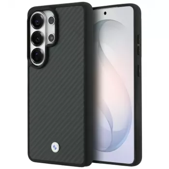BMW Sign Magnetic Carbon Fiber MagSafe-hoesje voor Samsung Galaxy S26 Ultra zwart