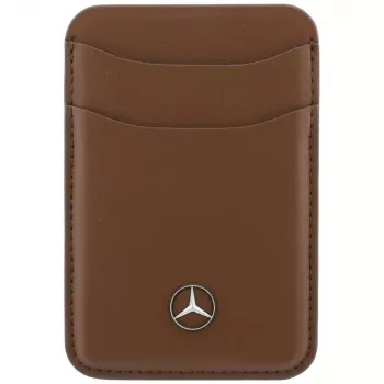 Mercedes Leather MagSafe-portemonnee camel