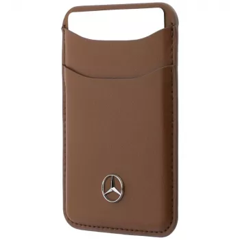 Mercedes Leather MagSafe-portemonnee camel