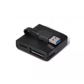 EXERTIS CONNECT USB 3.0 kaartlezer compacte kaartlezer voor geheugenkaarten en SIM-kaarten (730985)