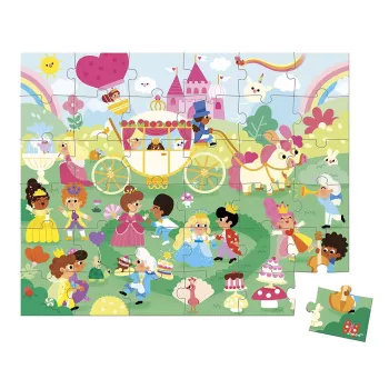 Janod Puzzel in koffer Prinsessen 36 stukjes 4+ Gemaakt in Frankrijk