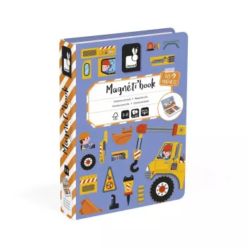 Janod Magnetibook Bouwplaats magnetisch leerspel