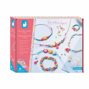 Janod DIY sieraden maken set bloemkralen 6+
