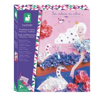 Janod Creatieve knutselset - Prinsessen met ruches, glitter & strassstenen 7+