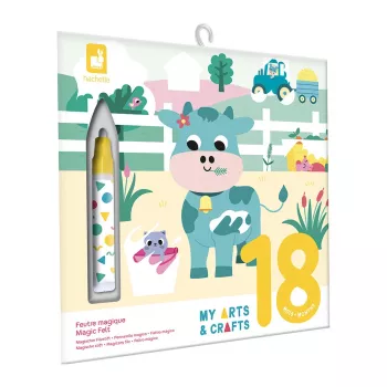 Janod Waterkleurboek boerderij om steeds opnieuw te kleuren My Arts & Crafts 18m+