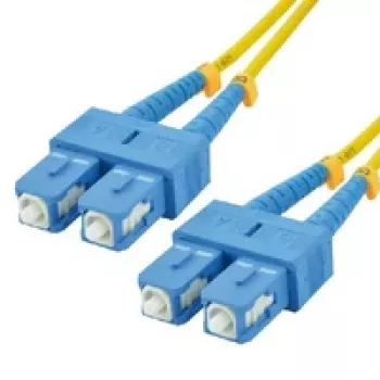MCL Samar FJOS2/SCSC-1M OS2 singlemode simplex glasvezel-patchkabel SC/SC 1 m geel