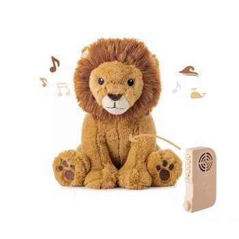 Cloud b Louis the Lion rustgevende knuffel met 8 geluiden