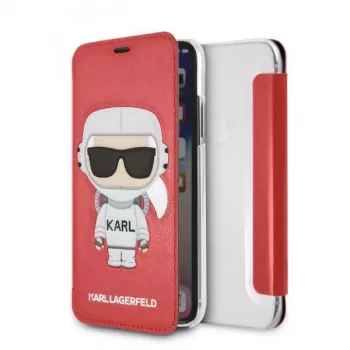 Karl Lagerfeld KLFLBKPXKSCORE iPhone X/XS bookcase rood Karl Space Cosmonaut