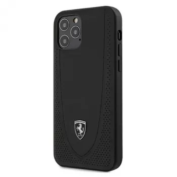 Ferrari FEOGOHCP12MBK Off Track Perforated hardcase voor iPhone 12 / 12 Pro 6,1 inch - zwart