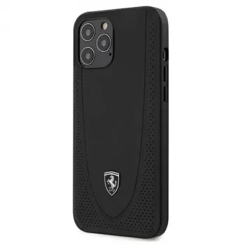 Ferrari Off Track Perforated hardcase voor Apple iPhone 12 Pro Max 6,7 inch - zwart