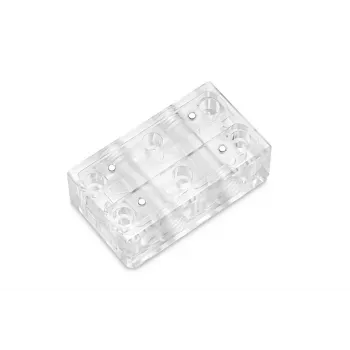 EK Water Blocks Vector² GPU waterblok interconnect bridge - acryl - transparant - G1/4 inch - 41 mm