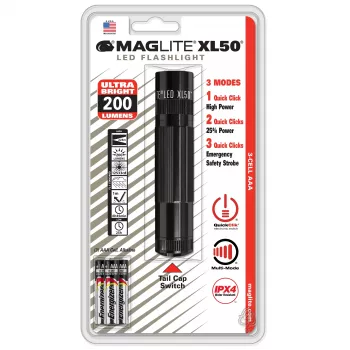 MAGLITE XL50 LED-zaklamp 200 lumen zwart