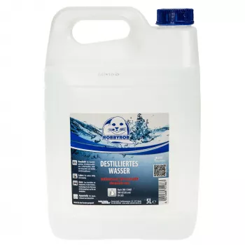 Gedestilleerd water (DIN 13060, DIN 43530 & EN 285) - 5 liter