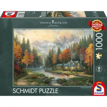 Schmidt Thomas Kinkade Studios Autumn Evening at the Lake 1000 stukjes puzzel
