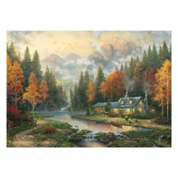 Schmidt Thomas Kinkade Studios Autumn Evening at the Lake 1000 stukjes puzzel