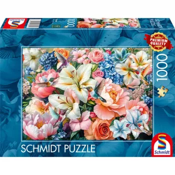 Schmidt Spiele Bloemen in pastel (1000 stukjes) puzzel