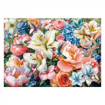 Schmidt Spiele Bloemen in pastel (1000 stukjes) puzzel