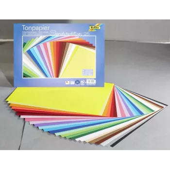 Folia knutselpapier kleuren assorti 130 g/m² - 130 gsm