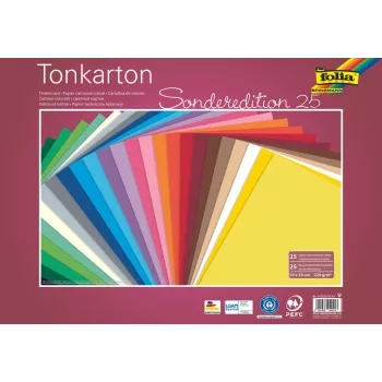 Folia fotokarton Special Edition 25 assorti kleuren 220 g/m² 50 vel A4