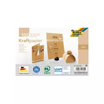 Folia kraftkarton motiefblok kraftpapier A5 120 g/m² - 120 g/m² - A5